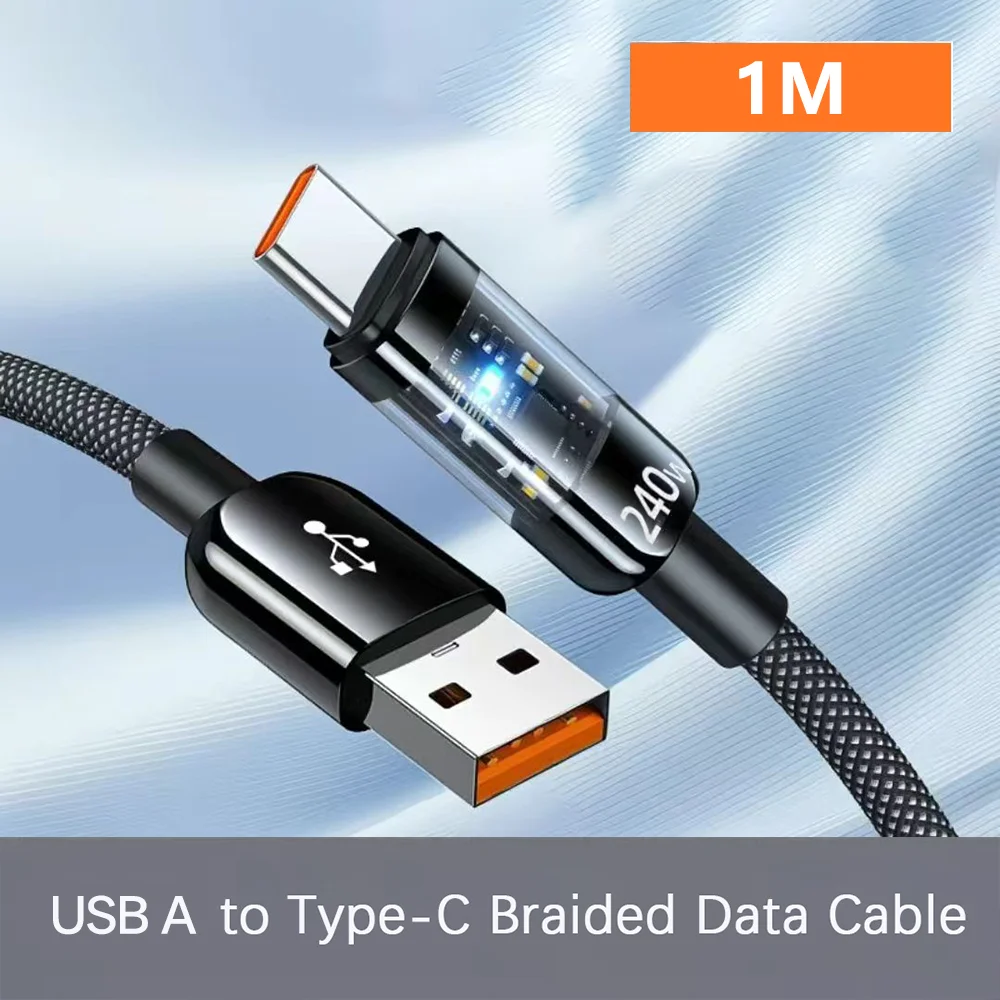 ตัวเลือกสินค้า สายชาร์จ USB-C 240W ชาร์จเร็ว ทนทาน ใช้ได้กับทุกอุปกรณ์