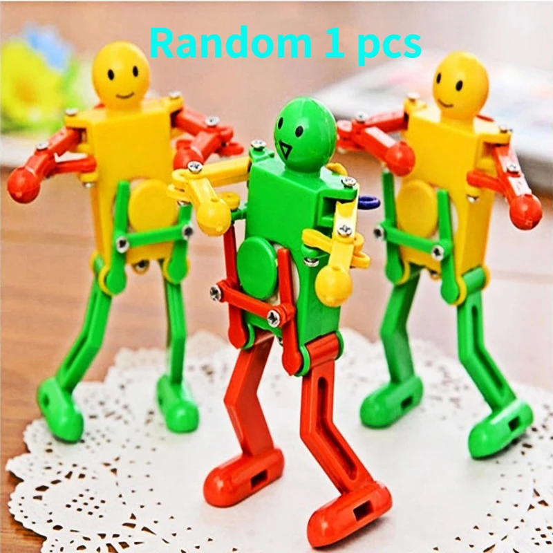 Clockwork Wind Up Dancing Robot Toy for Baby Kid Developmental Gift Puzzle Wind Up Toy Fidget for Child Family Gathering