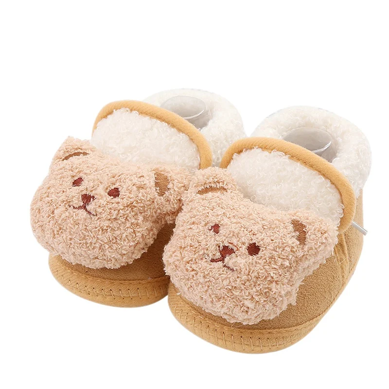 Winiter Autumn Kids Baby  Cotton Lace-up Snow Boots Boys Girls Soft-soled Toddler Shoes Non-skid Shoes 1