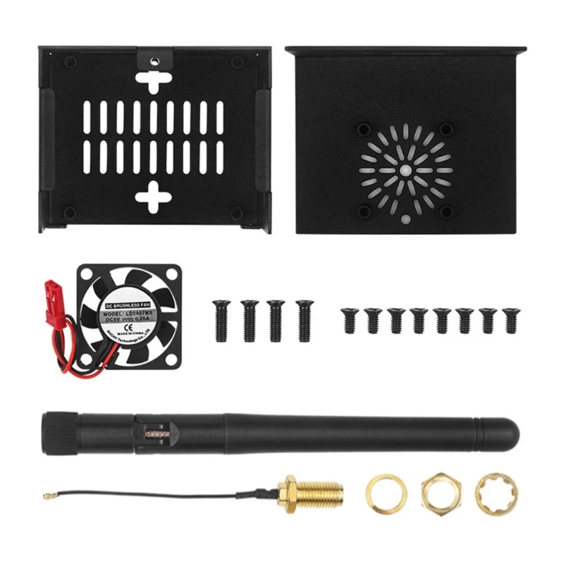 Custodia Sottile In Metallo Per Circuito Stampato Orange 0 3, Con Ventola Raffreddamento E Dissipatori Calore