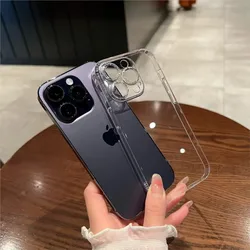 Crystal Clear Silicone Phone Case - Transparent Cover (For iPhone 12 Mini)