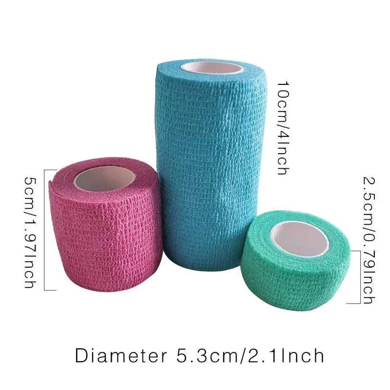 1 Roll Children Fabric Wound Outdoor Sports Adhesive Elastic Dressing Bandage Non-woven Care Skin Patch First Aid Gauze Tape 3