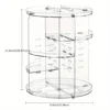 360° Rotating Makeup Organizer, Spinning Bathroom Organizer Countertop, organizer for cosmetics,Cosmetic Holder Shelf,(Clear) 3