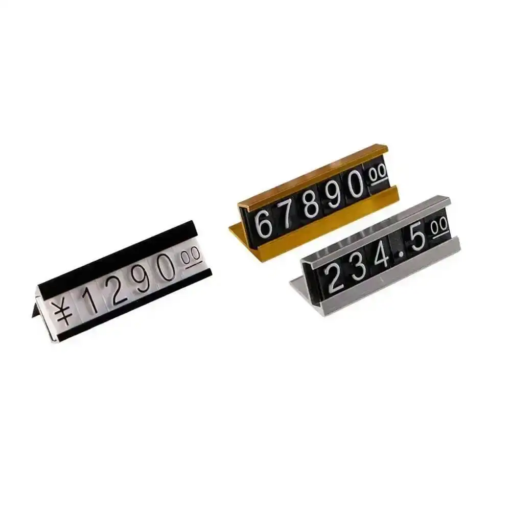 가격 태그 달러 유로 번호 자리 큐브 의류 전화 노트북 보석 쇼케이스 카운터 가격 라벨 기호 디스플레이 스탠드