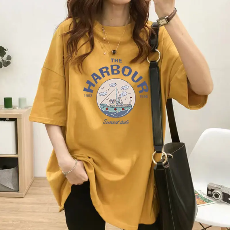 Women's Maternity Postpartum Wear Feeding Clothes Short Sleeved Pregnant Woman Loose Top Maternity Clothes Nursing T-Shirt 2