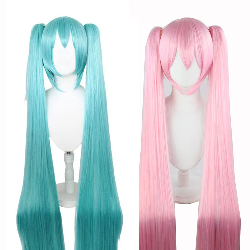 Blue Pink Anime Vocaloid Miku Cosplay Wig Japan Beginner Future Miku