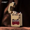 2025 New Zorro Kerosene Lighter Cyber Mecha Transparent Bin Rocker Cool Classic Torrens Tide Men Lighters Wholesale 1