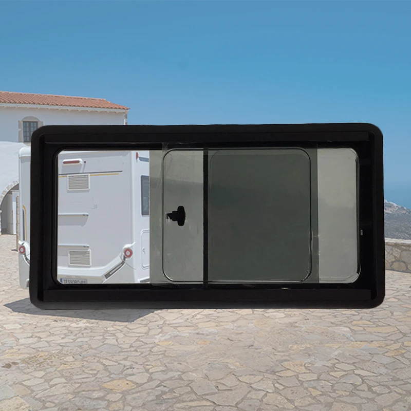 

RV sliding window Chase IVECO Transit tempered glass window blackout mosquito window customization