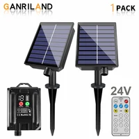 Kit de boîte de commande de guirlande solaire, panneau de batterie au Lithium pour guirlande lumineuse LED 24V, 8 Modes de Flash, charge cc avec télécommande 1