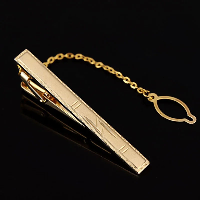 Men Metal Simple Necktie Buckle Gold Color Tie Bar Clasp Clip Clamp Pin Ties Stainless Steel For Business Clasps Fashion Wedding tie clips