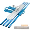 SucceBuy Concrete Float 1200x200mm/1200x300mm Finishing Bull Float with 4 Handle Round Drywall Construction Tools Cement Trowel