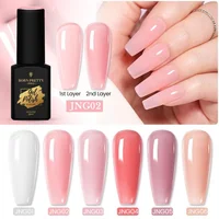 BORN PRETTY PRO 15ml Jelly Nude Gel Nail Polish High Quality Translucent Milky White Nail Gel Varnish Soak Off UV Gel Polish 1