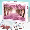 75*50cm Adult Paper Jigsaw Puzzle 1000PCS Sakura Avenue Adult Stress Relief Children Educational Entertainment Christmas Gift 2