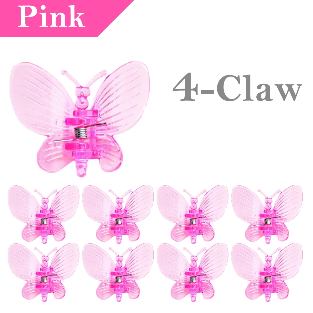 Butterfly Plastic Plant Clips - Orchid Flower Support Clamps for Stems and Vines (30/50/100 Pack)