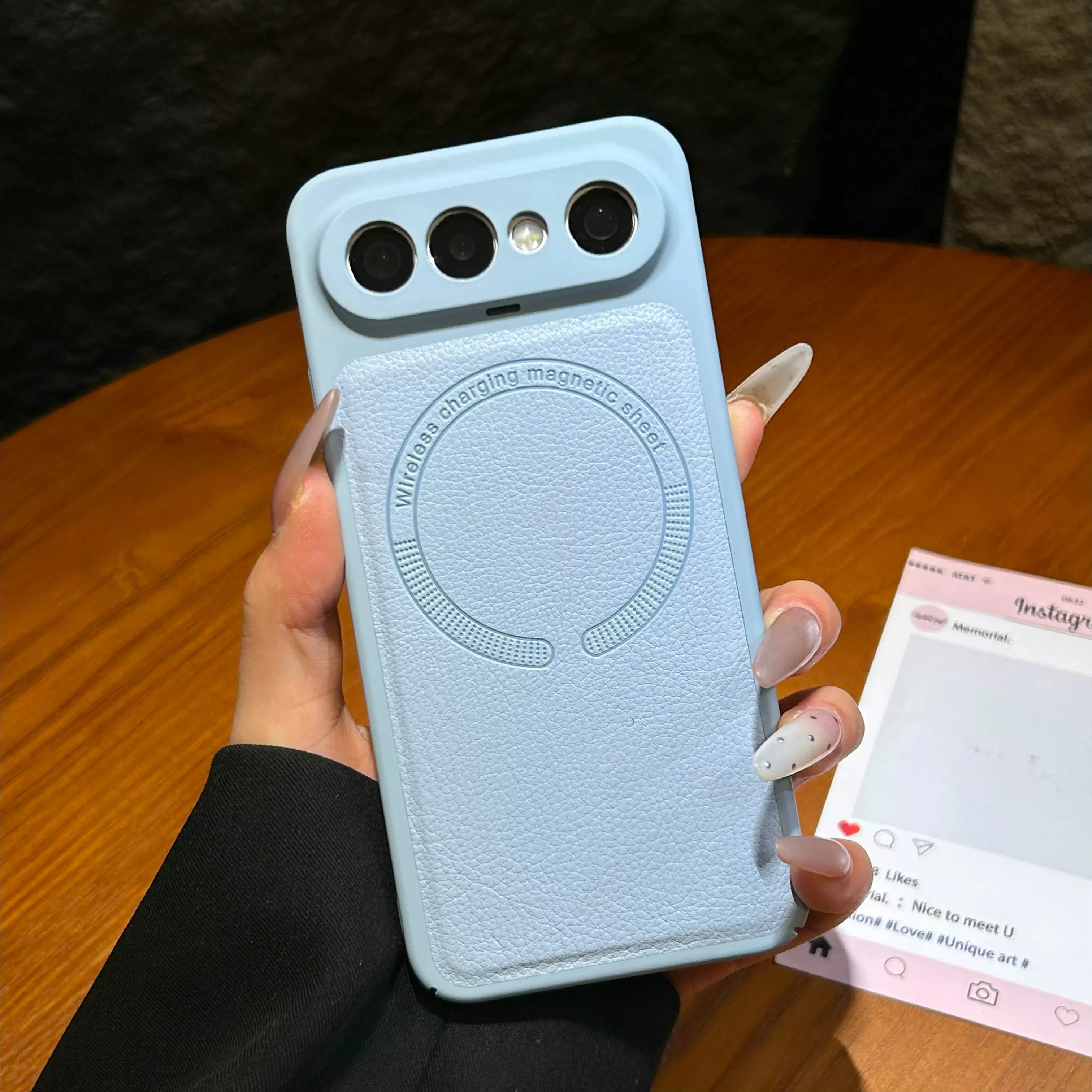 Premium Retro Leather Magnetic Non-Slip Shockproof Bumper Case