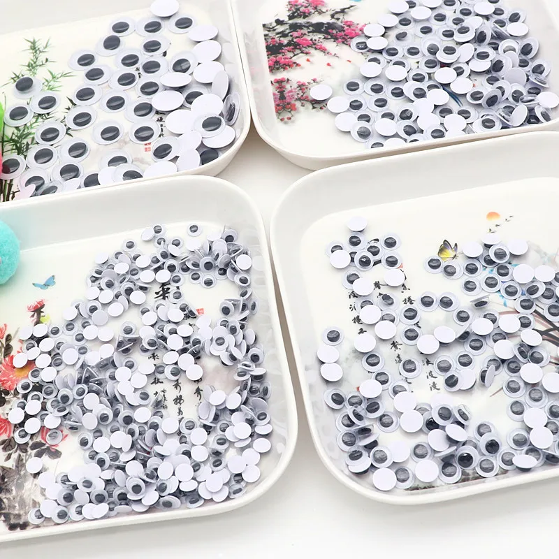 Self-adhesive Doll Eyes Wiggly Googly Eyes DIY Creative Activities Eye Accessories 6/8/10/12/15mm