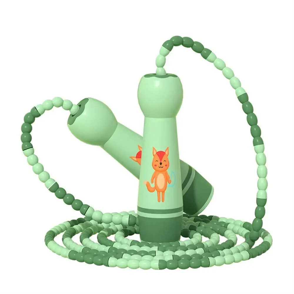Women Men Adjustable Child Jumping Rope Cotton Rope Fillet Design Skipping Ropes Cartoon Colourful Kids Jump Kids Exercise