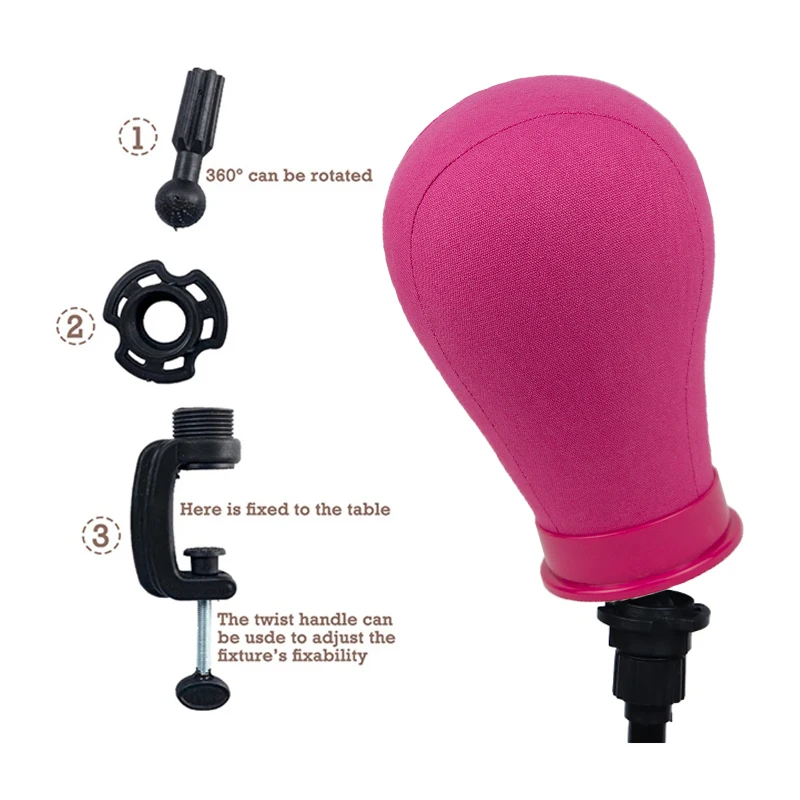 21-23Inch Canvas Block Head Kit Training Mannequin wig Head Display Styling Mannequin Manikin Head