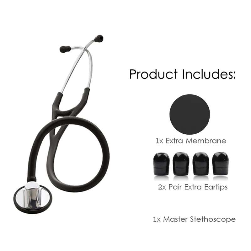 Classic Black Master Cardiology Clinical Single Head Heart Estetoscopio Professional Cute Doctor Nurse ENT Medical Stethoscope