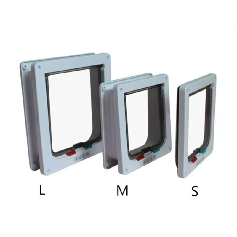 4 Way Lockable Dog & Cat Door,Pet Gate Allows Free Access in Both Directions,Flap Pet Gate Door,Cat door, Pet Safety Supplies 4 Way Lockable Dog & Cat Door,Pet Gate Allows Free Access in Both Directions,Flap Pet Gate Door,Cat door, Pet Safety Supplies