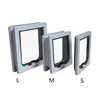 4 Way Lockable Dog & Cat Door,Pet Gate Allows Free Access in Both Directions,Flap Pet Gate Door,Cat door, Pet Safety Supplies