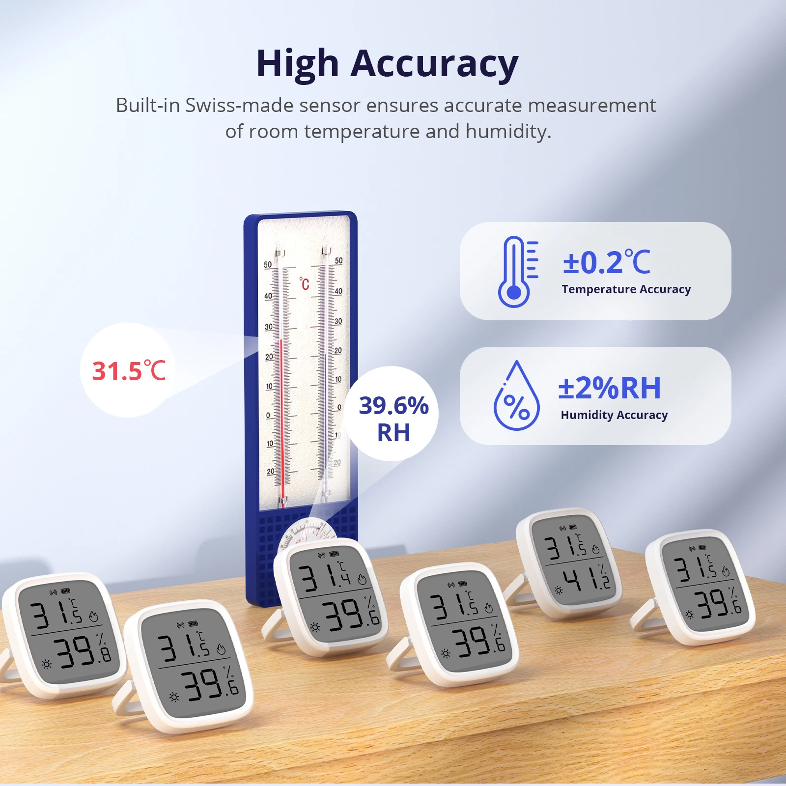 1-5PCS SONOFF SNZB-02D Zigbee Temperature Humidity Sensor With LCD Display Smart Home Monitoring Module for Alexa Google Home 4