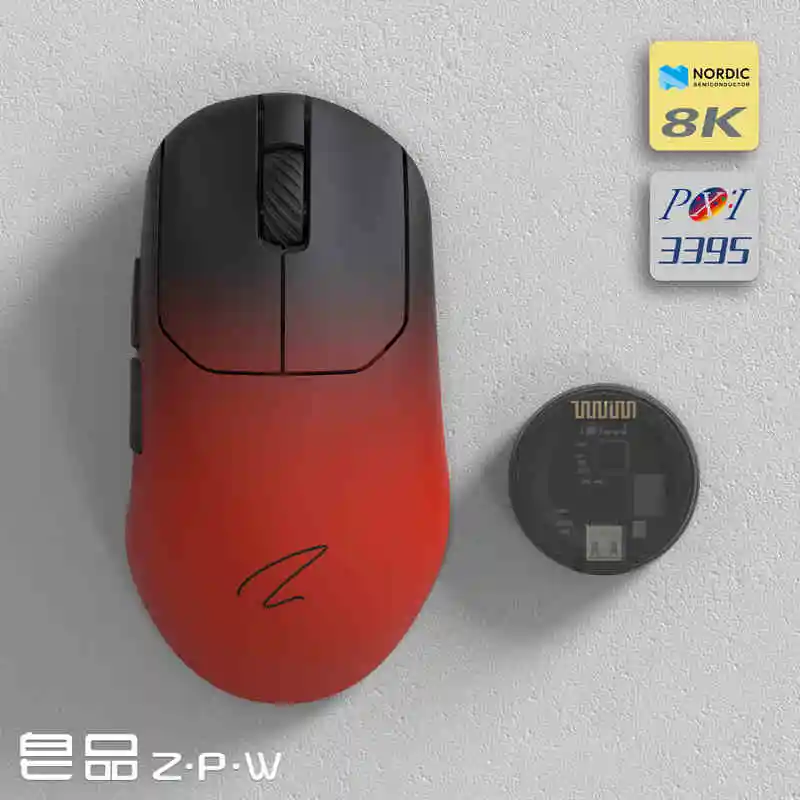 マウス・トラックボール Zaopin ZPW MAX PAW3950 8000Hz ZAOPIN ZPW Max ゲーミングマウス ワイヤレス トライモード 北欧
