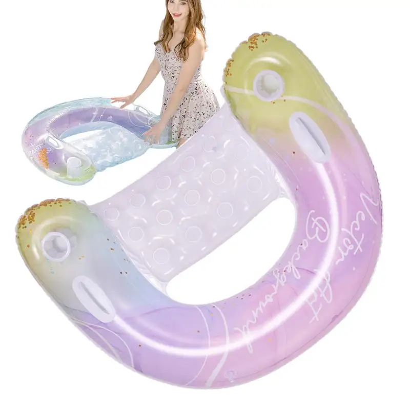 

Надувной бассейн, U-образный шезлонг для летнего плавания, легкая водная Веселая игрушка для сада, дома и улицы, бассейны