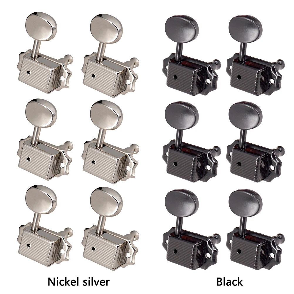 Guitar Locking Tuners 6pcs 3L 3R Tuning Pegs Electric Guitar Tuner Machine Heads