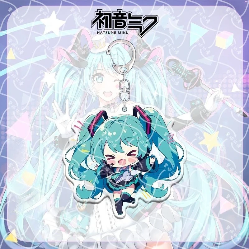 Hatsune Miku Anime Character Acrylic Keychain - Cute & Personalized Backpack Charm Accessory
