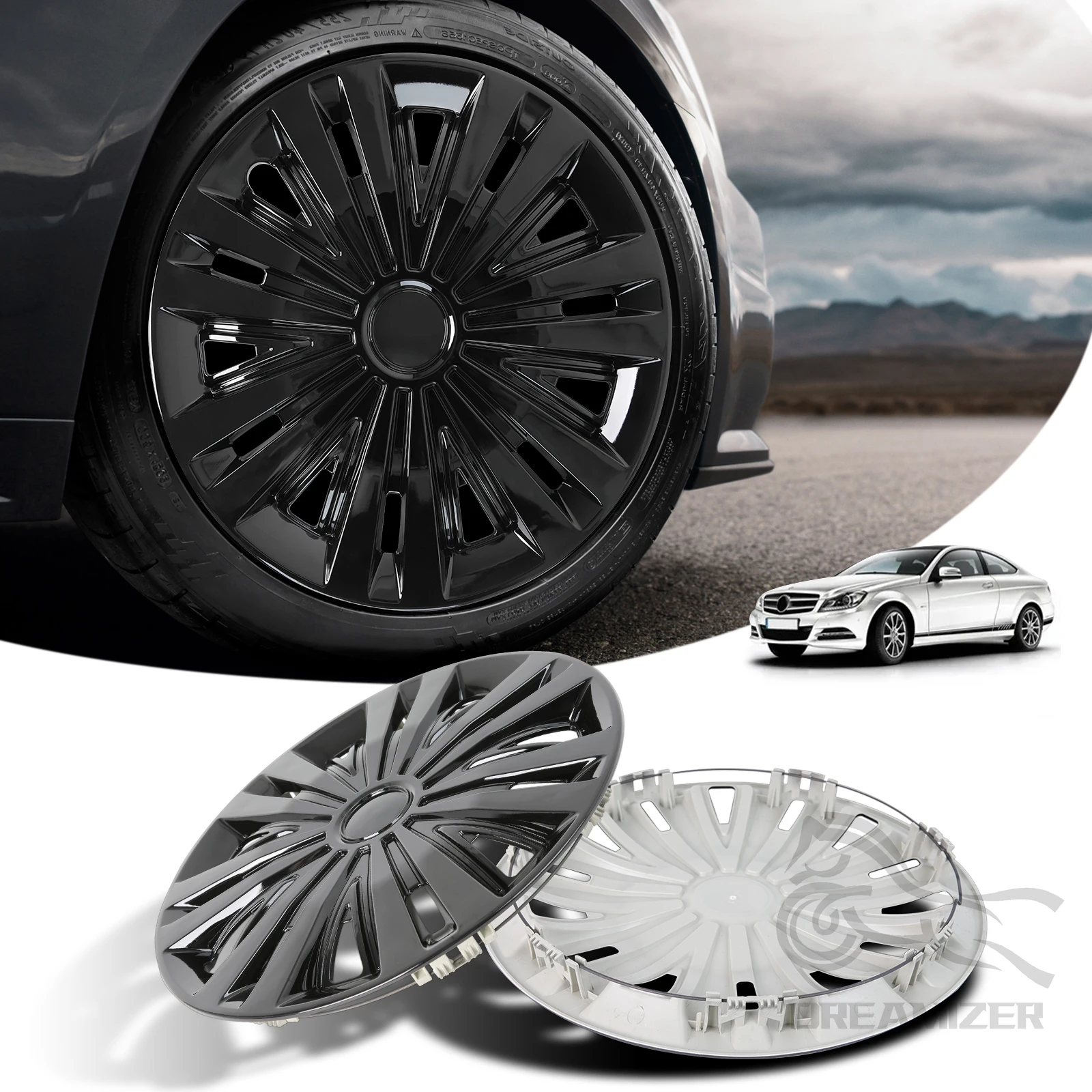 

4 шт., универсальные колпачки для колес Carl Hubcap, 5/16 дюйма
