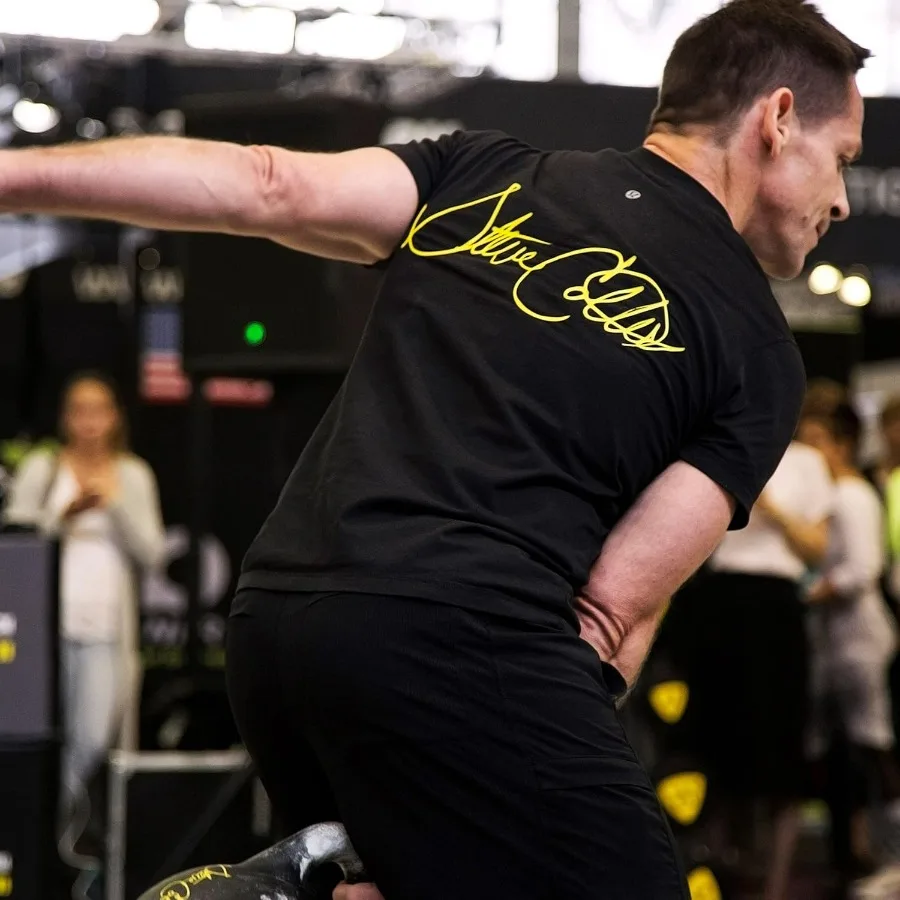 20kg Steve Cotter Signature Steel Competition Kettlebells - Hard-Wearing Crack-Resistant Powder Surface Coating, 34mm Steel Hand