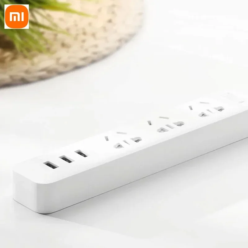 Xiaomi Electronic Power Strip Socket 27w 3 USB 3 Sockets for Smart Home