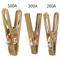 1Pc 260/300/500A Brass Material A Shape Ground Welding Earth Clamp for Welding Machine Ground Clip 2