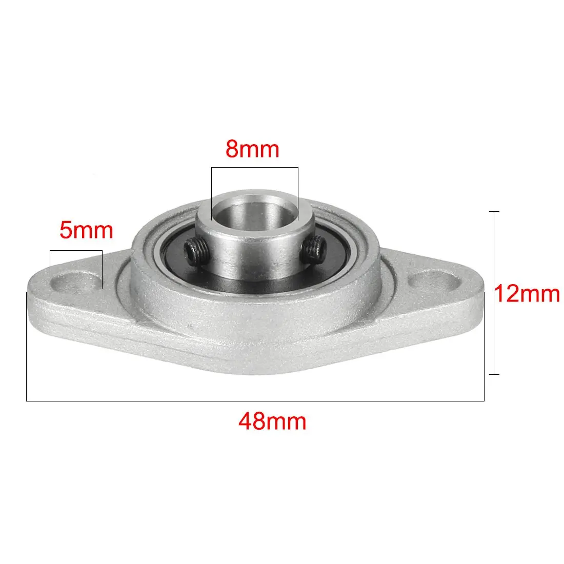thumbnail interactive-video image 1 of Freemarket Famus KFL006 Miniature Zinc Aluminium Aluminum Mounted Bearing Pillow Block Flange Rhombic I.138810012 1 of 9