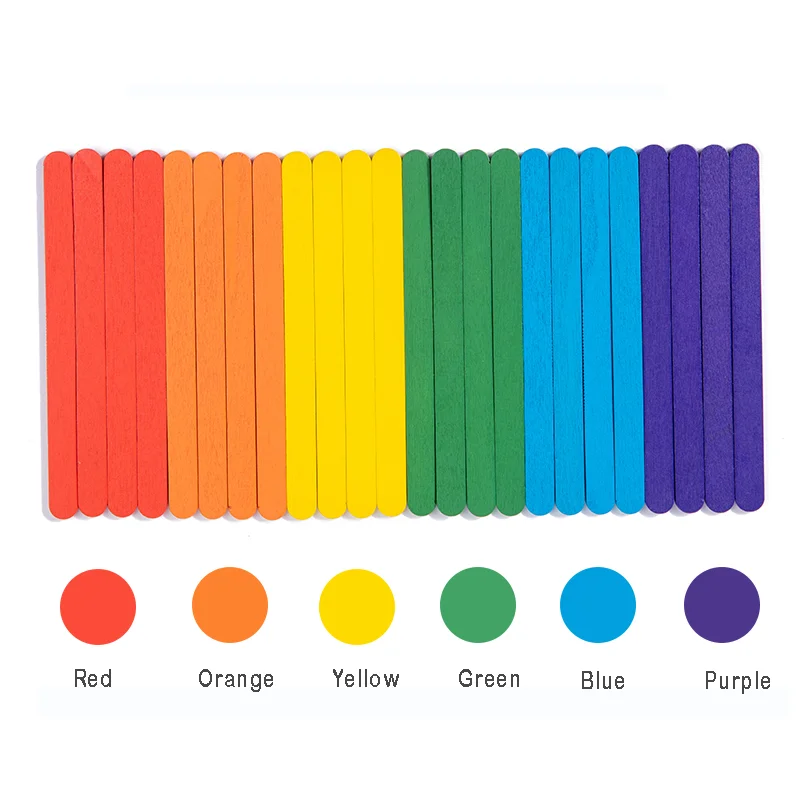 Cognitive Stick Color Matching Puzzle Math Enlightenment Puzzle Games Montessori Block Toy Early Learning Children's math toys learning puzzle toys educational toys teaching aids toys