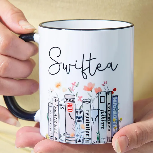 Ceramics Coffee Mug Swiftea Sign Milk Tea Cup