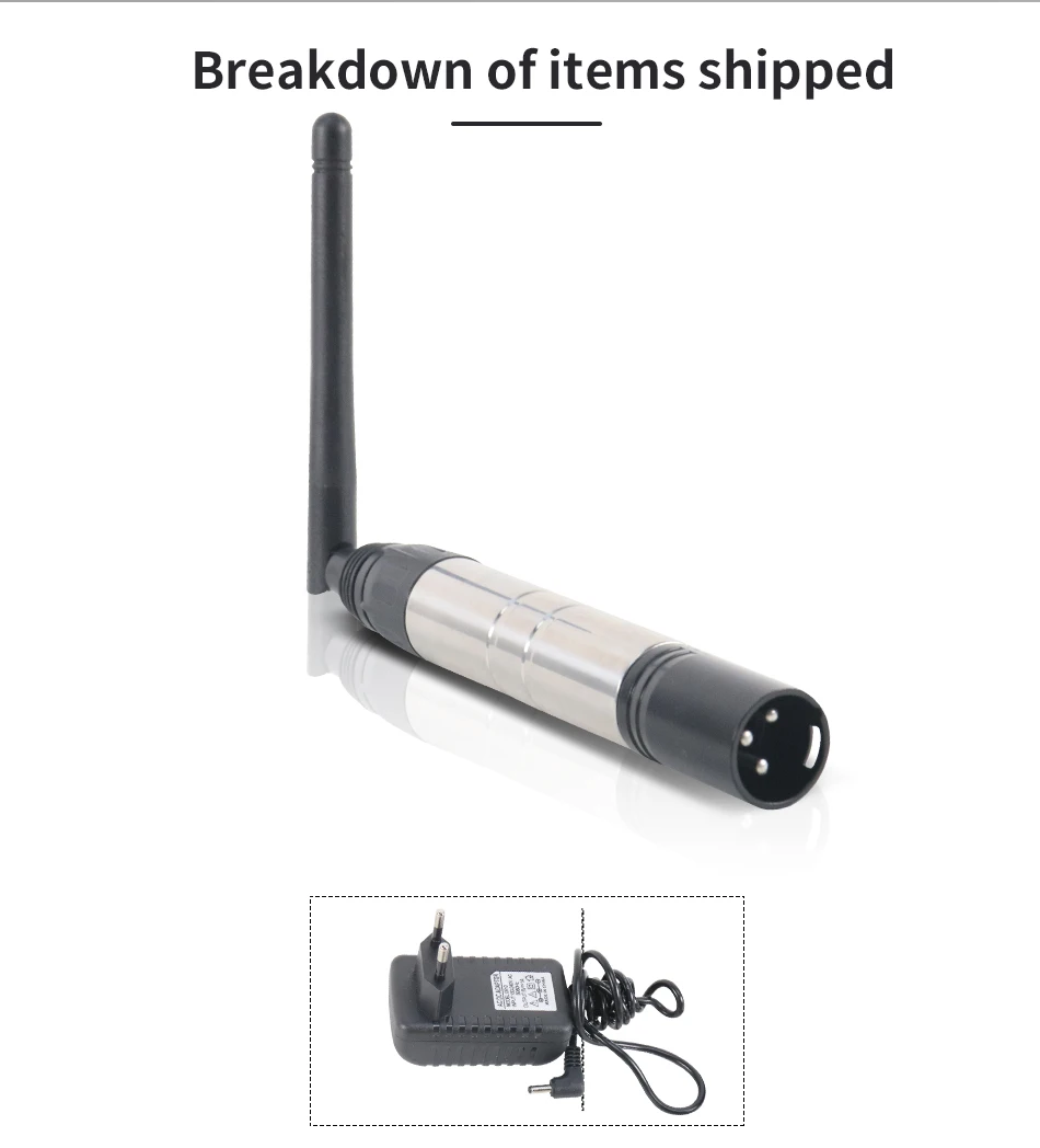 Description Picture 2 of itemDMX512 Dfi Controller 2.4G Wireless Transmitter Receiver For Disco DJ Party Bar Stage Par Moving Head Beam Laser Lighting