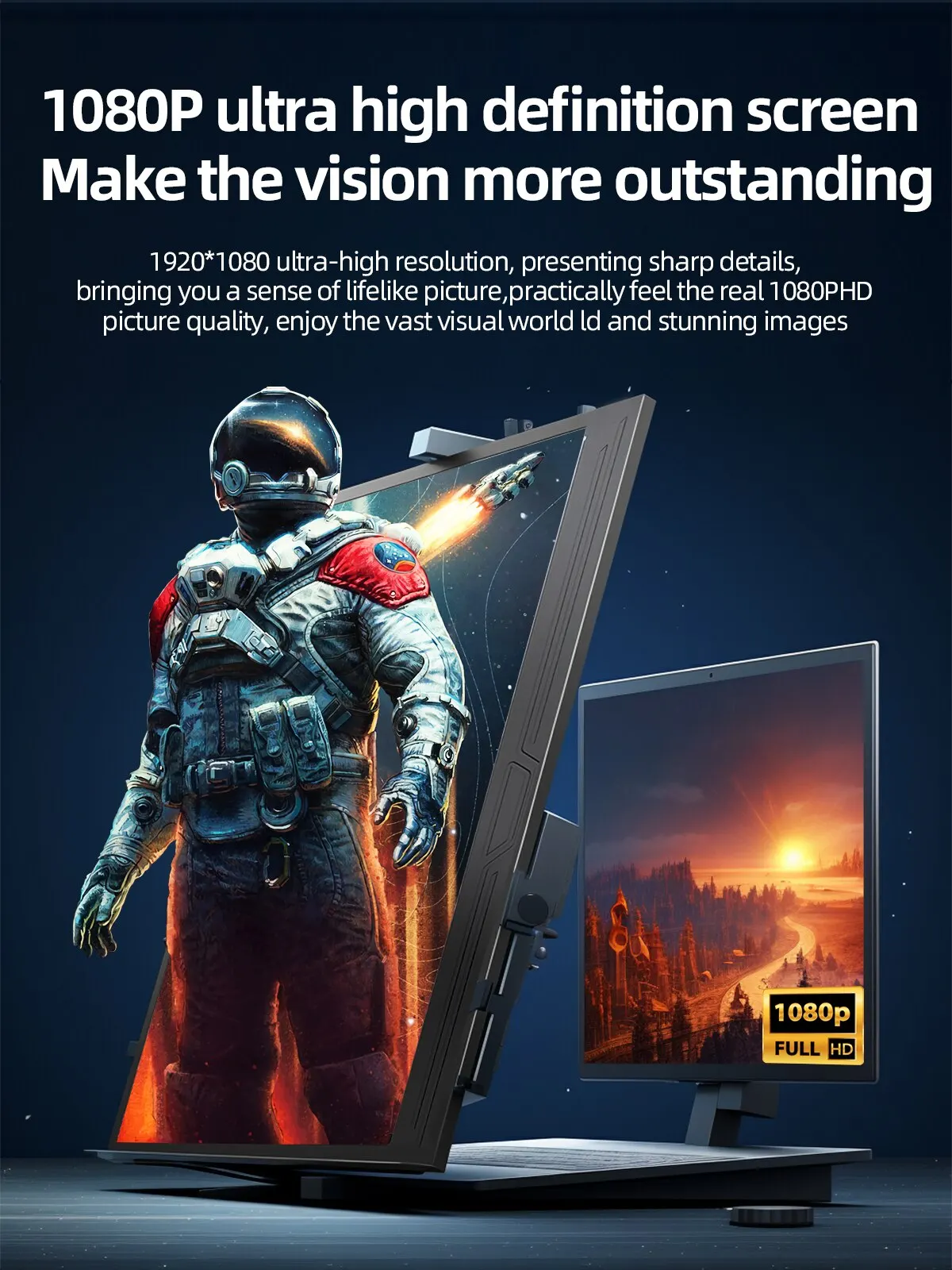 ZSUS 15.6-Inch Portable Monitor 1080P HDR 16:9 Low Blue Light For XBox PS4 / 5 Switch Cell Phone PC Loptop Extension 2