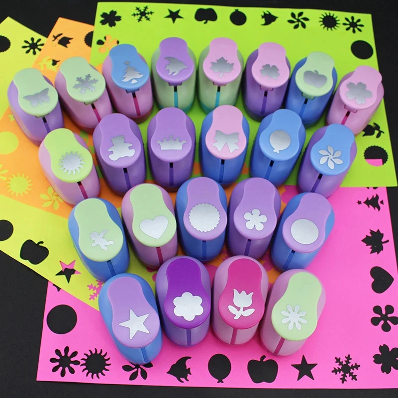 Paper Cutter Puncher Embossing Maker 5*3*4.5cm DIY Eva Foam Labor Saving Hole Punch 8mm paper cutter paper punch hole punching tools paper craft punch embossing maker
