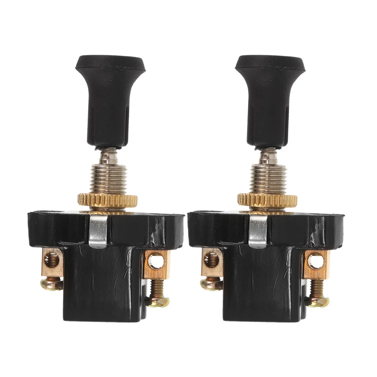 2Pcs 헤드라이트 스위치 범용 12V24V 단일 풀 스위치 트럭 수정에 효율적 자동 풀 라이트 고정 장치