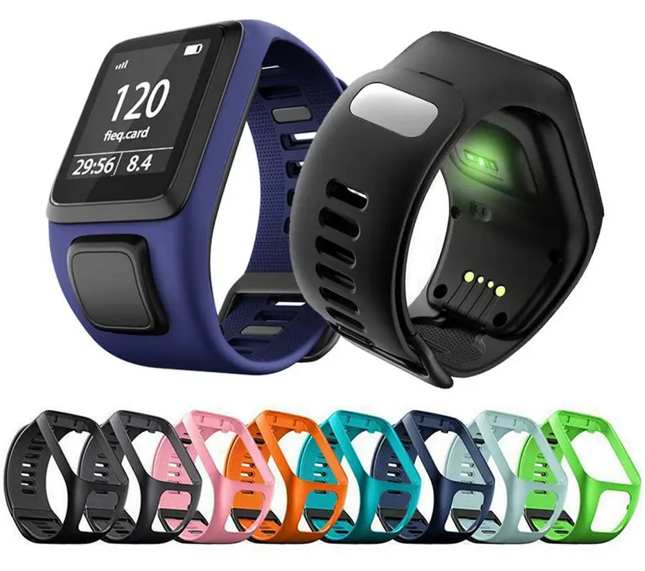 Per Tomtom Spark Serie Runner 2/ 3 Cardio Di Musica Del Giocatore Di Golf 2 Avventuriero Cinturino Cinturino Di Vigilanza Del Silicone