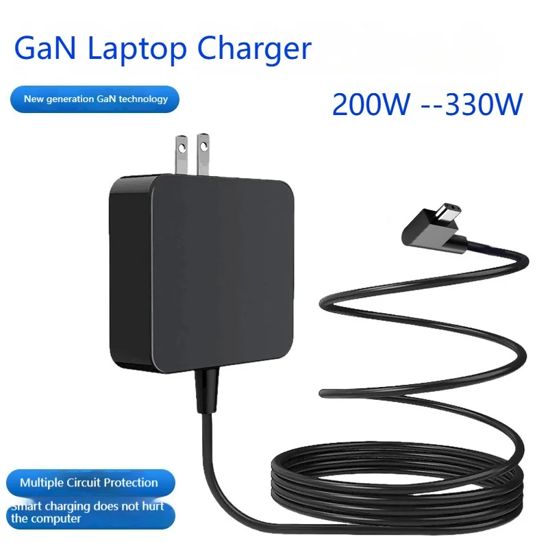 GaN 충전기 230W 19.5V11.8A Razer Blade 15RC30용 원본 교체- 024801 GTX1060/GTX1070/RTX2070/RTX208 노트북 전원 어댑터