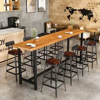 Bistro High Bar Tables Restaurant Home Coffee Alcohol Bar Table Cocktail Counter Reception Desk Furniture Muebles De Cocina FYBT 5