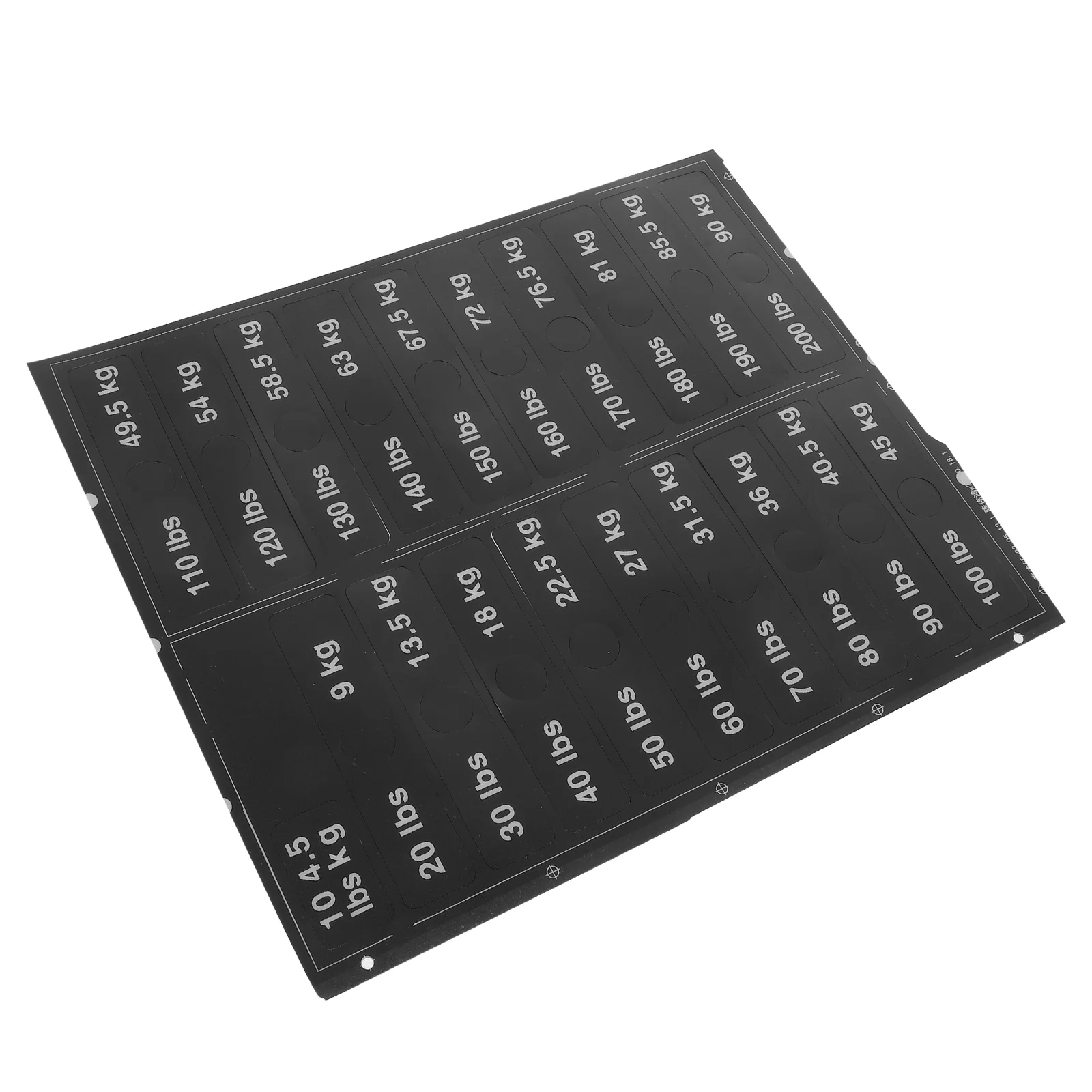 

Weight Label Exercise Equipment Gym Accessories Instrument Tag Pvc Self-adhesive Stickers