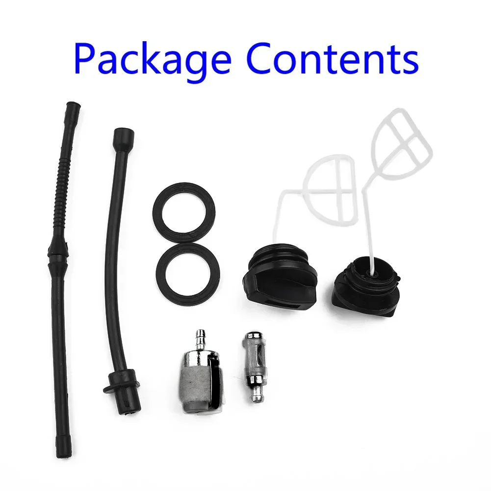 10 Stück Kraftstoffschlauch-Set Für Kettensägen 4500, 5200, 5800 (45cc, 52cc, 58cc) – Robuster Ersatzschlauch