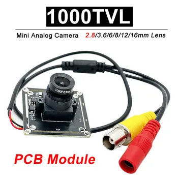 1000TVL 2.8mm CMOS PCB Board Module HD Color Video Analog Mini Camera with 3.6/6/8/12/16mm lens 1