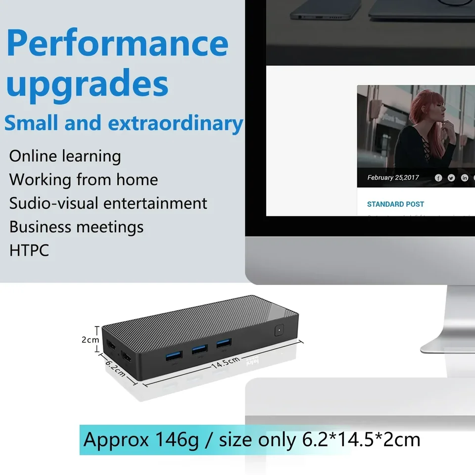 SZBOX ZX05 Twin Lake N150 Windows 11 Mini PC Stick DDR5 12GB 256GB