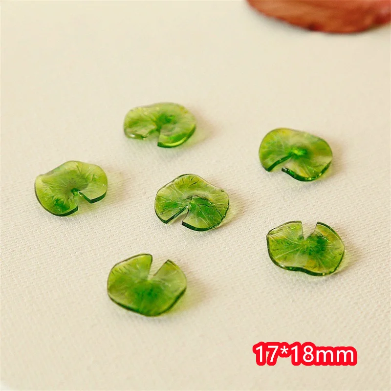 Großhandel 50 teile/los Farbdruck Cartoon Blumen/Lotus blattform Acryl perlen DIY Schmuck Kleidungs stück Zubehör – Detail 6