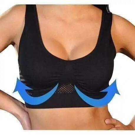 Breathable Cool Lift Up Air Bra Seamless Wire Free Cooling Comfort Breathable  Bra Removable Pads Yoga Sport Bra - AliExpress